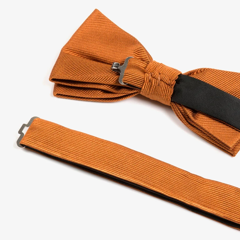 REMO orange uni – Seidenfliege mit Twill-Struktur