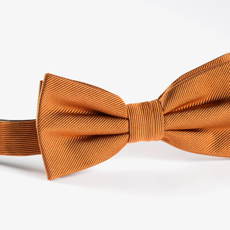 REMO orange uni – Seidenfliege mit Twill-Struktur