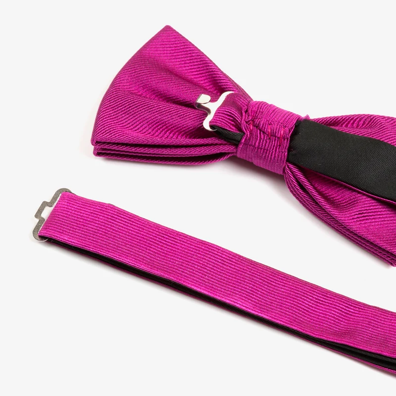 REMO pink uni – Seidenfliege mit Twill-Struktur