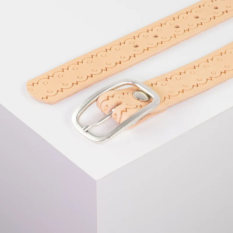 Ledergürtel 3,5cm mit Schnalle Vienna