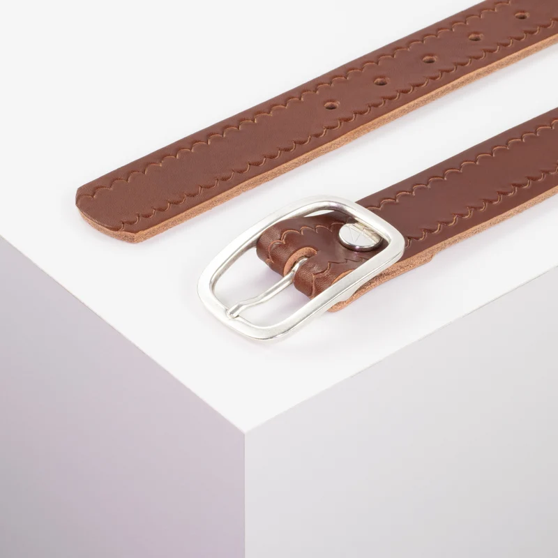 Ledergürtel 3,5cm mit Schnalle Vienna