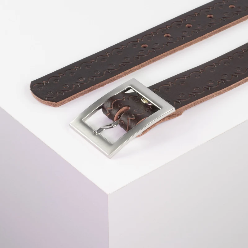 Ledergürtel 3,5cm mit Schnalle Sydney