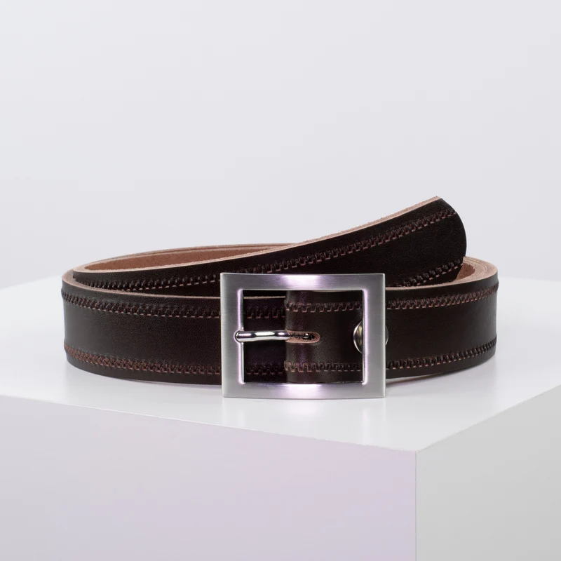 Ledergürtel 3,5cm mit Schnalle Sydney