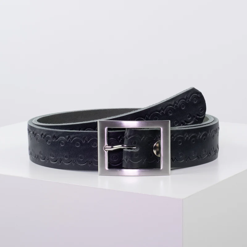 Ledergürtel 3,5cm mit Schnalle Sydney
