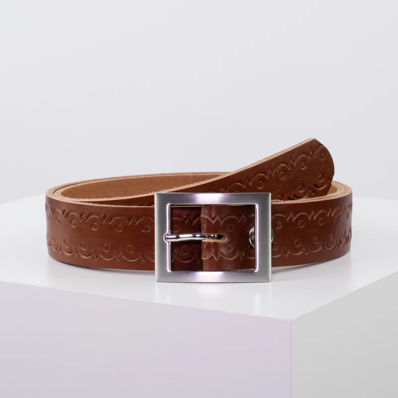 Ledergürtel 3,5cm mit Schnalle Sydney