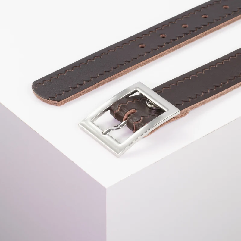 Ledergürtel 3,5cm mit Schnalle Sydney