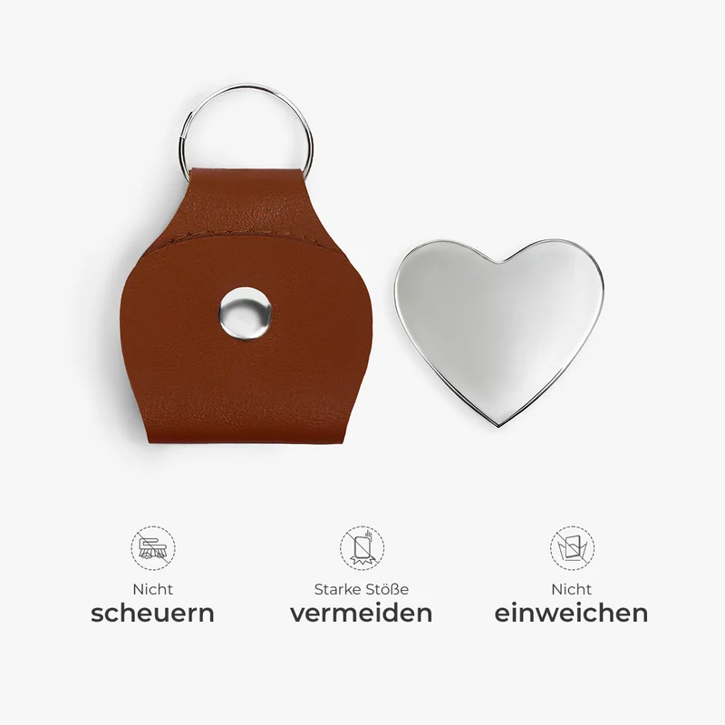 Ich Trage Dich Bei Mir Bis Wir Uns Wiedersehen - Personalisierte Trauergeschenk | Herz Pocket Hug Schlüsselanhänger Foto Papa Mama