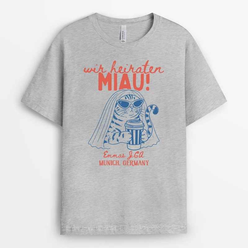 Wir Hai-Raten - Partner T Shirt Personalisiert Hochzeit
