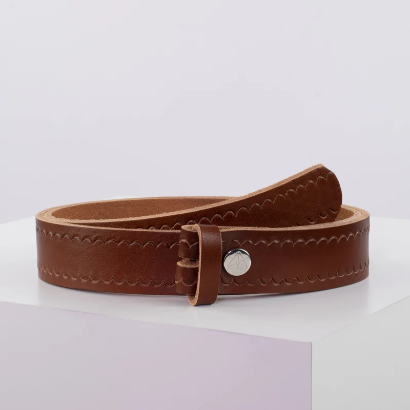 Ledergürtel 3,5cm ohne Schnalle