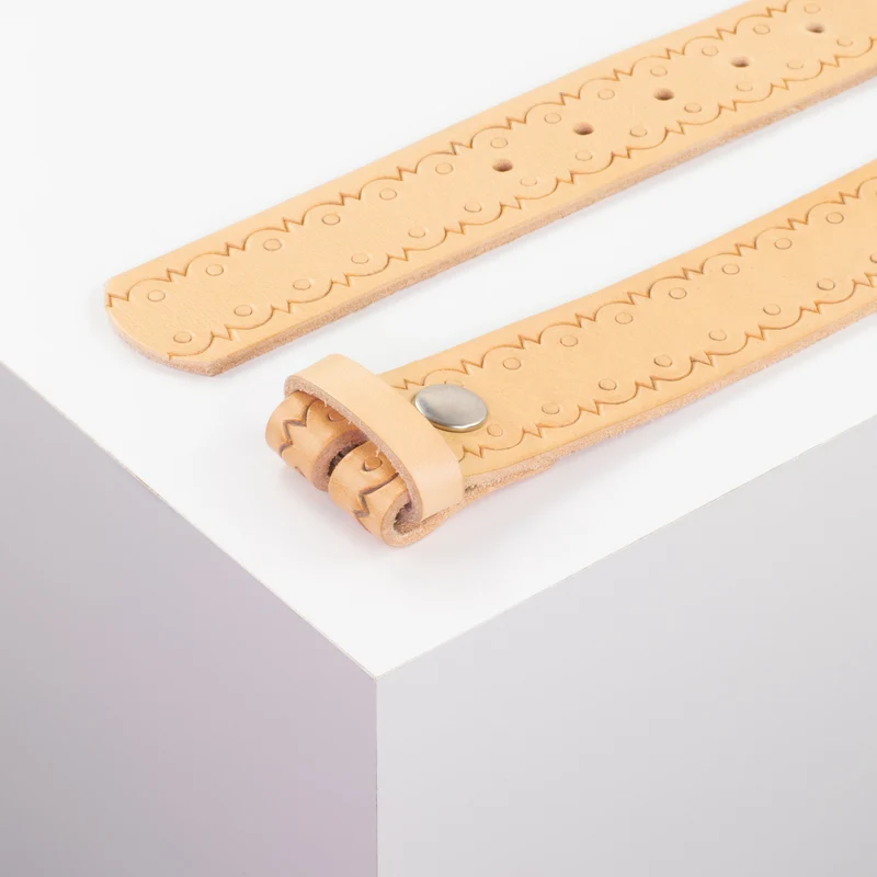 Ledergürtel 4cm ohne Schnalle