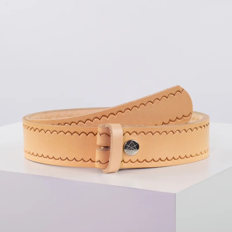 Ledergürtel 4cm ohne Schnalle