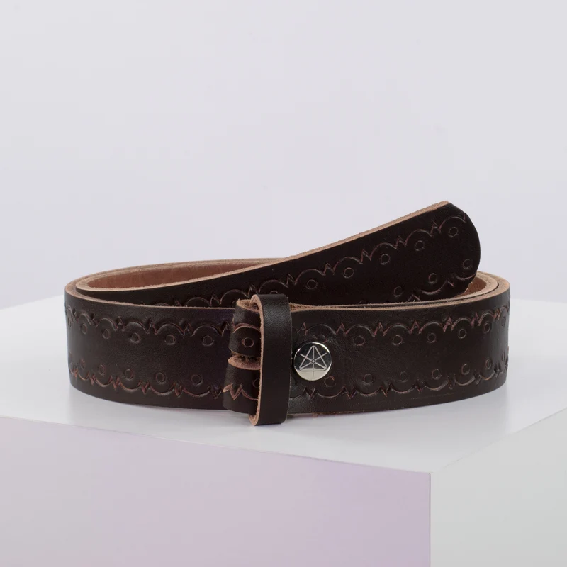 Ledergürtel 4cm ohne Schnalle