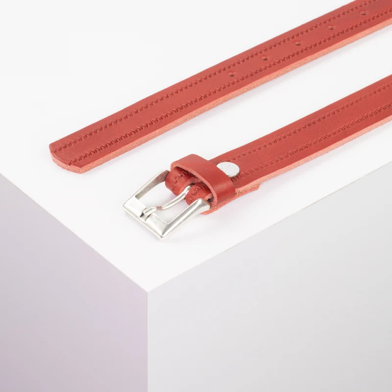 Ledergürtel 2,5cm mit Schnalle Dublin