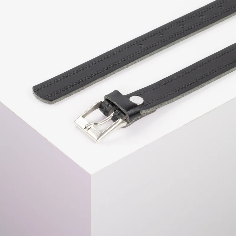 Ledergürtel 2,5cm mit Schnalle Dublin