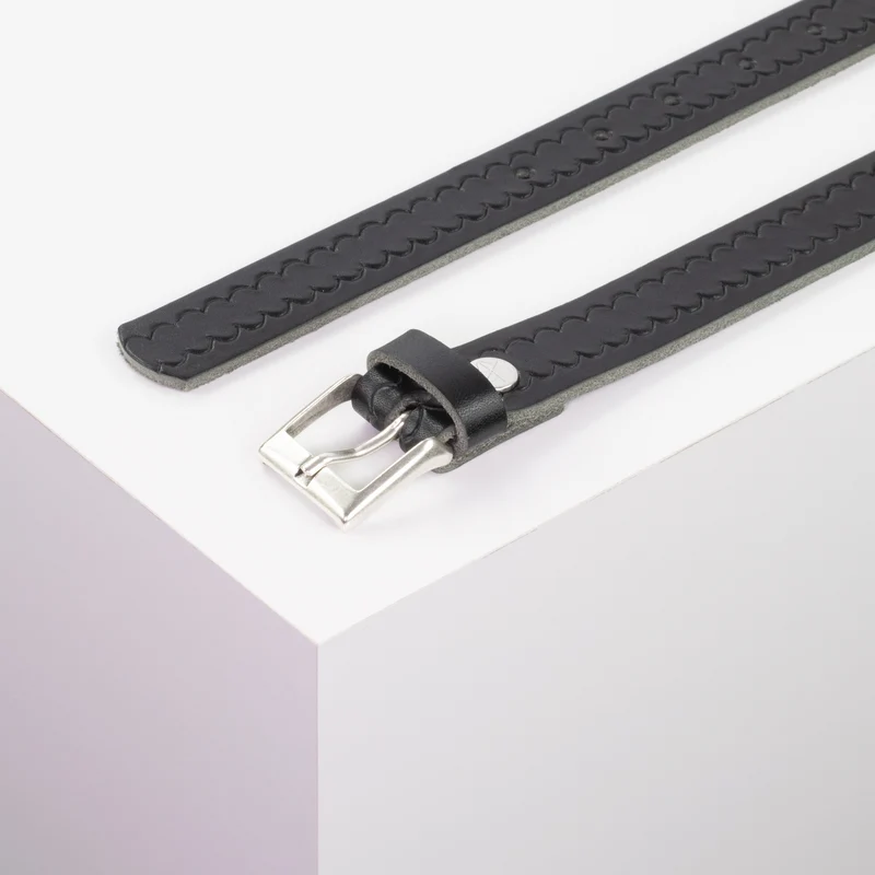 Ledergürtel 2,5cm mit Schnalle Dublin