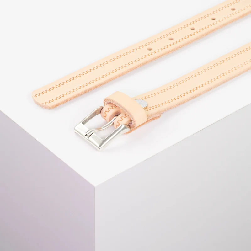 Ledergürtel 2,5cm mit Schnalle Dublin