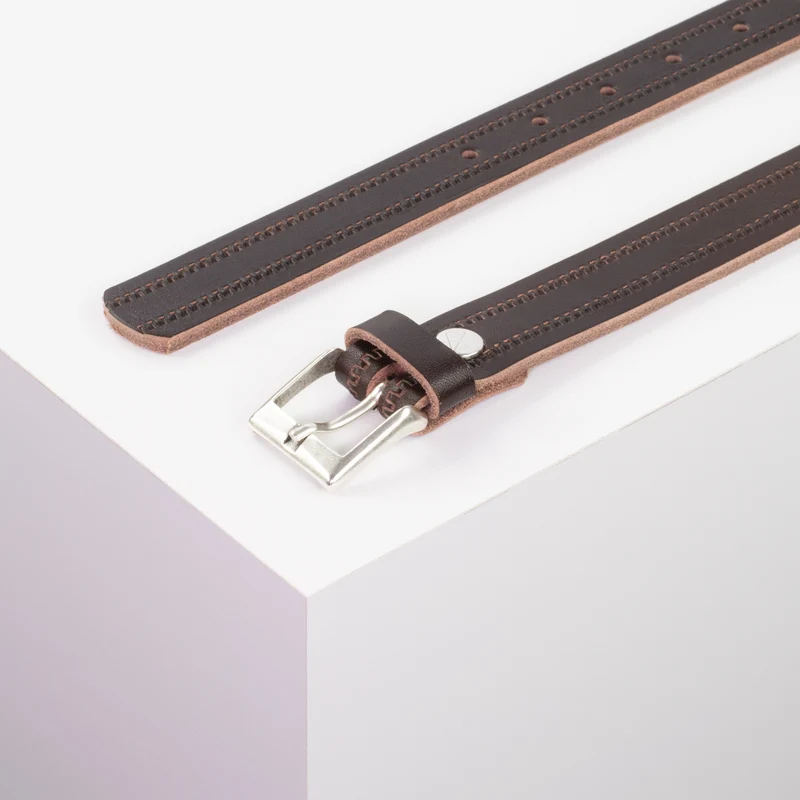 Ledergürtel 2,5cm mit Schnalle Dublin