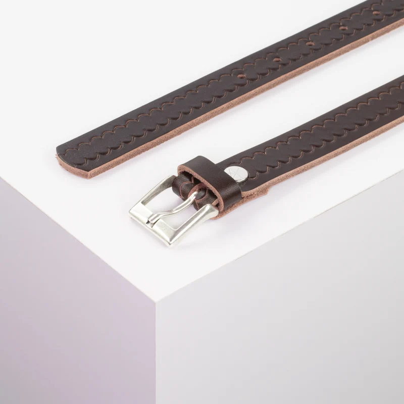 Ledergürtel 2,5cm mit Schnalle Dublin