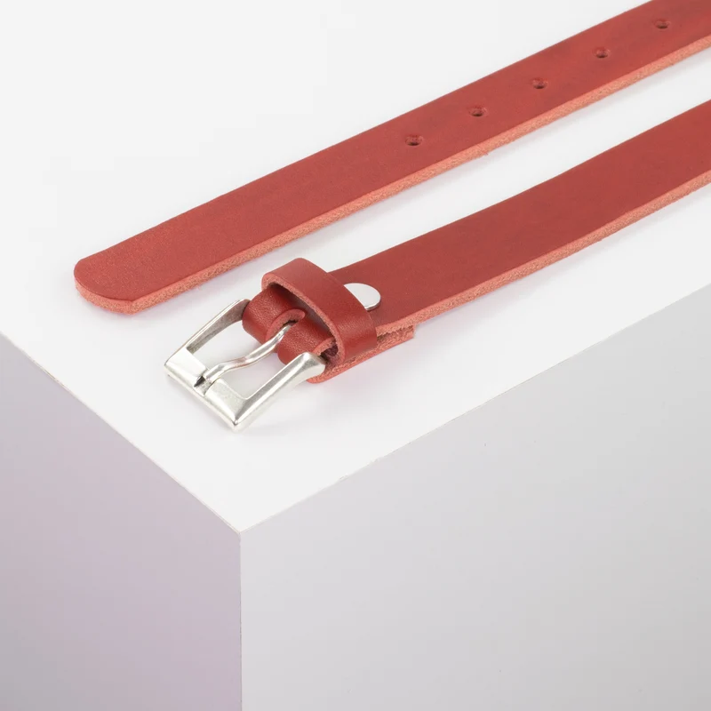 Ledergürtel 2,5cm mit Schnalle Dublin