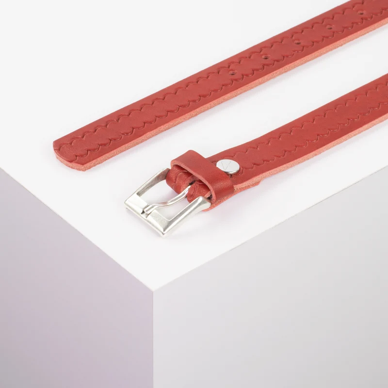 Ledergürtel 2,5cm mit Schnalle Dublin