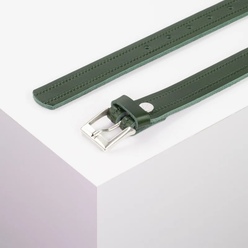 Ledergürtel 2,5cm mit Schnalle Dublin
