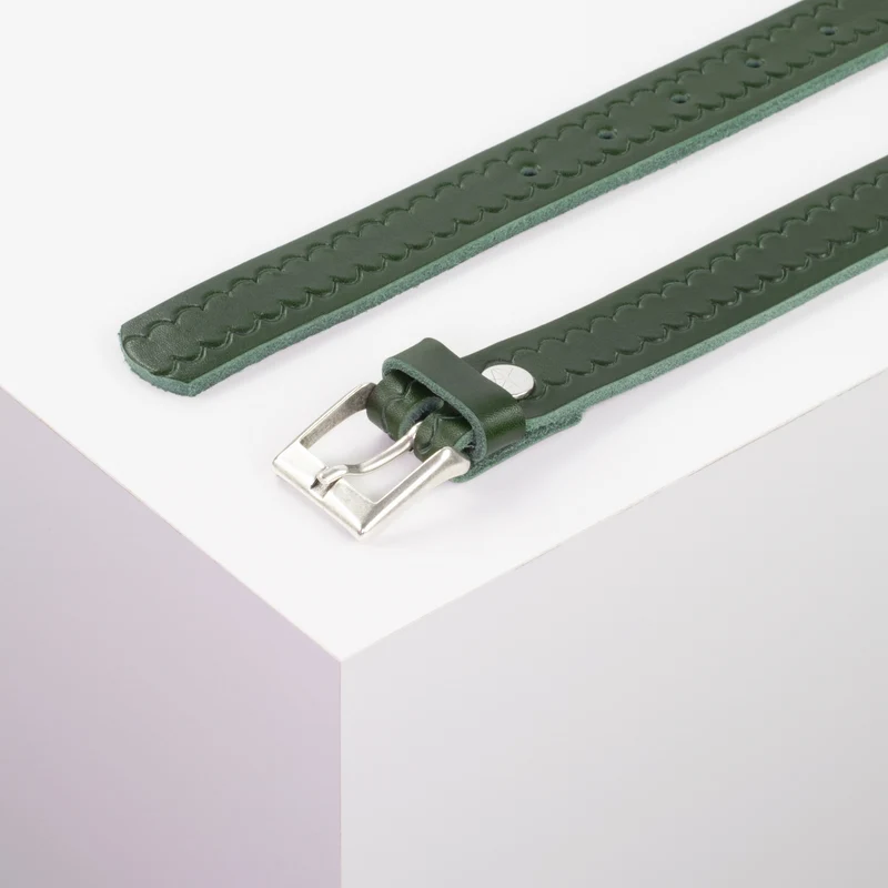 Ledergürtel 2,5cm mit Schnalle Dublin