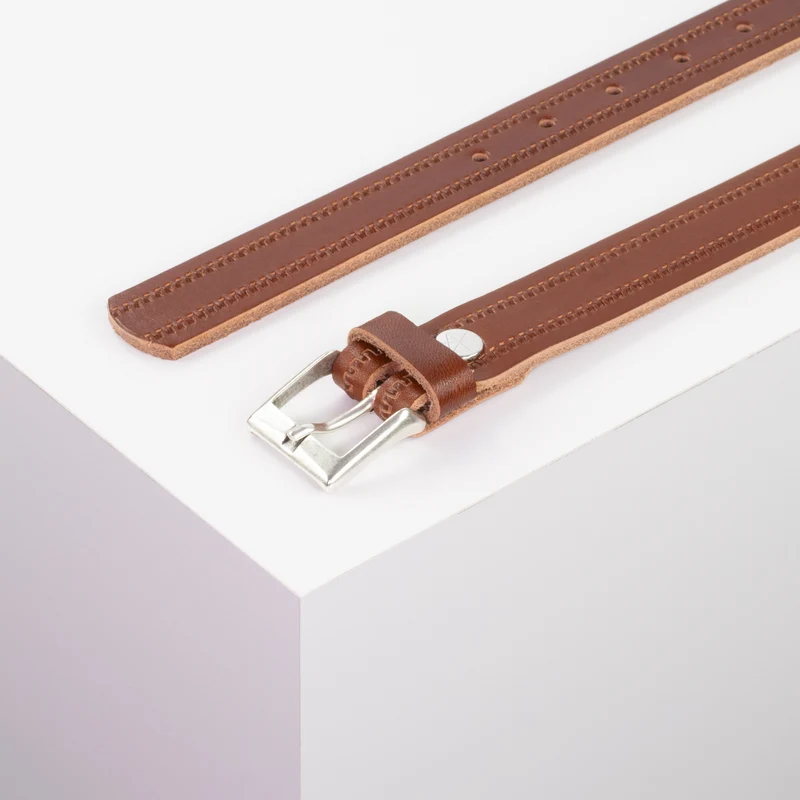 Ledergürtel 2,5cm mit Schnalle Dublin