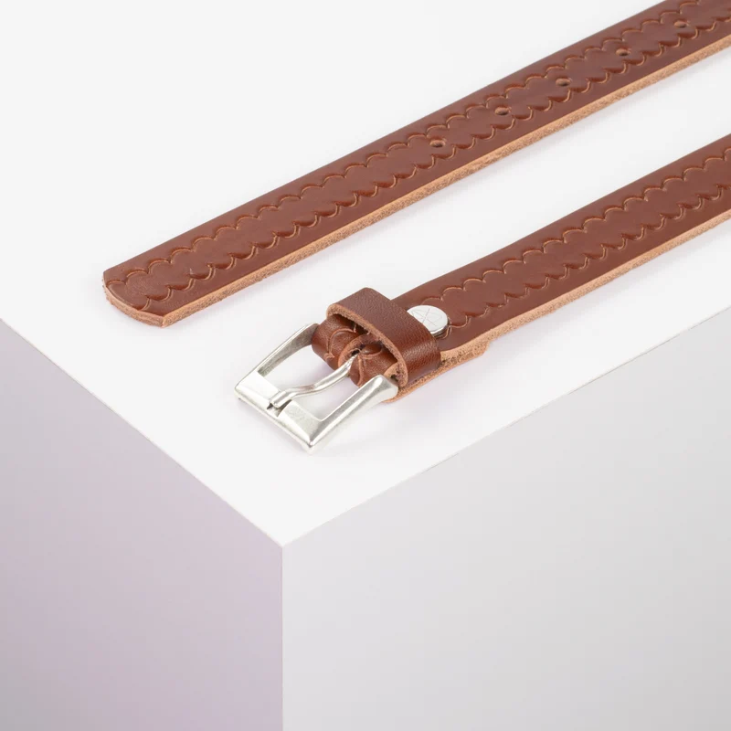 Ledergürtel 2,5cm mit Schnalle Dublin