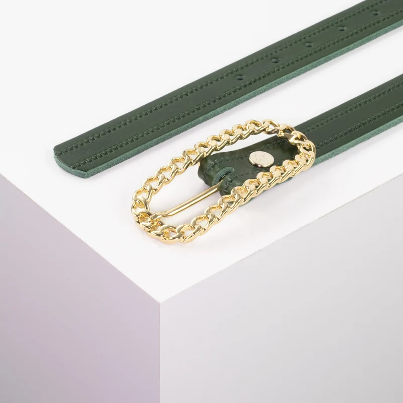 Ledergürtel 2,5cm mit Schnalle Venedig