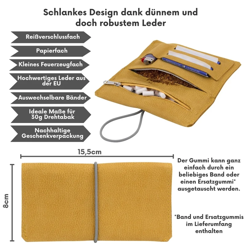 Leder-Tabaktasche Sintra