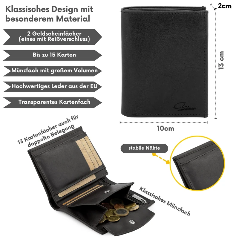Leder-Geldbeutel MAEL
