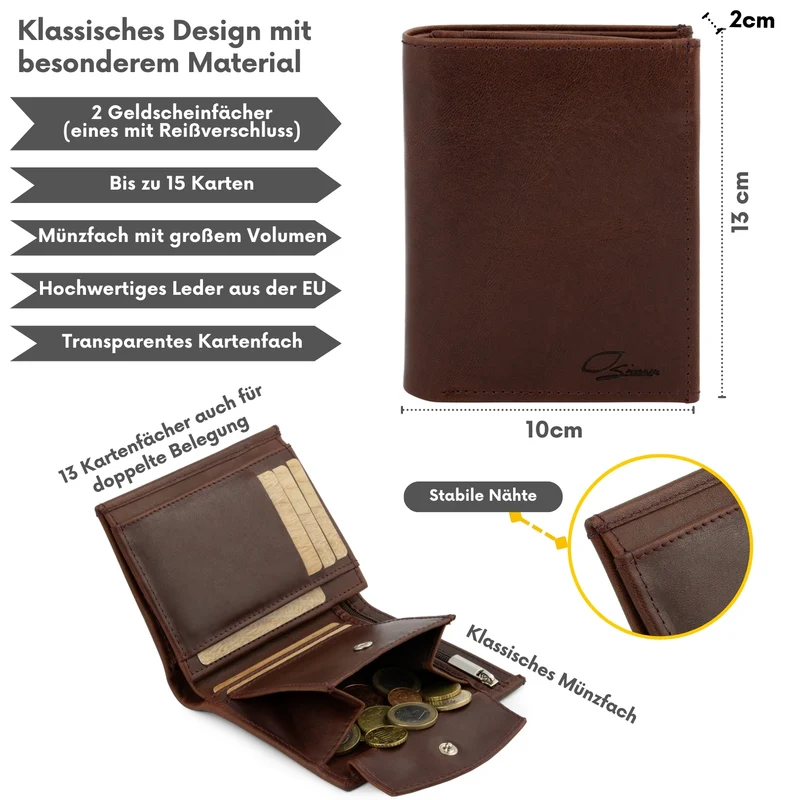 Leder-Geldbeutel MAEL