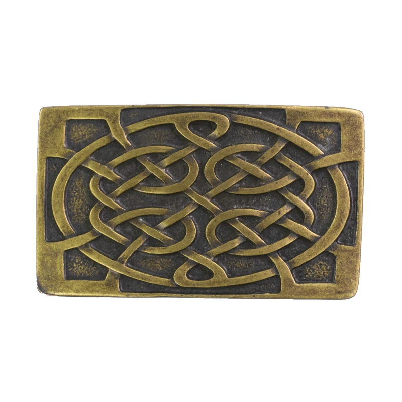 Gürtelschnalle 4cm Gordischer Knoten Rechteck