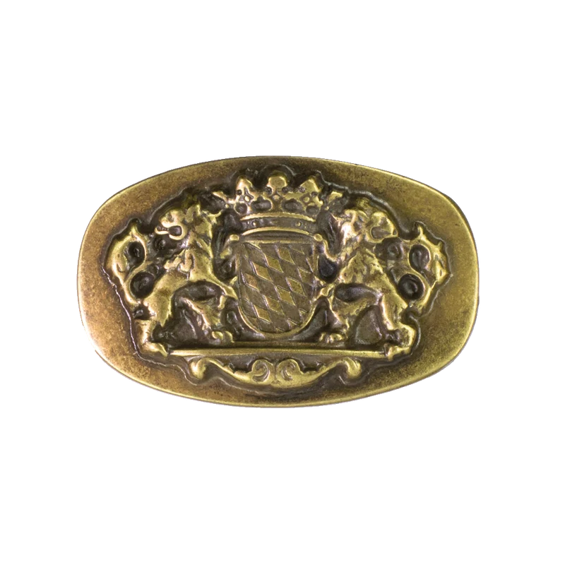 Gürtelschnalle 4cm Bayern messing