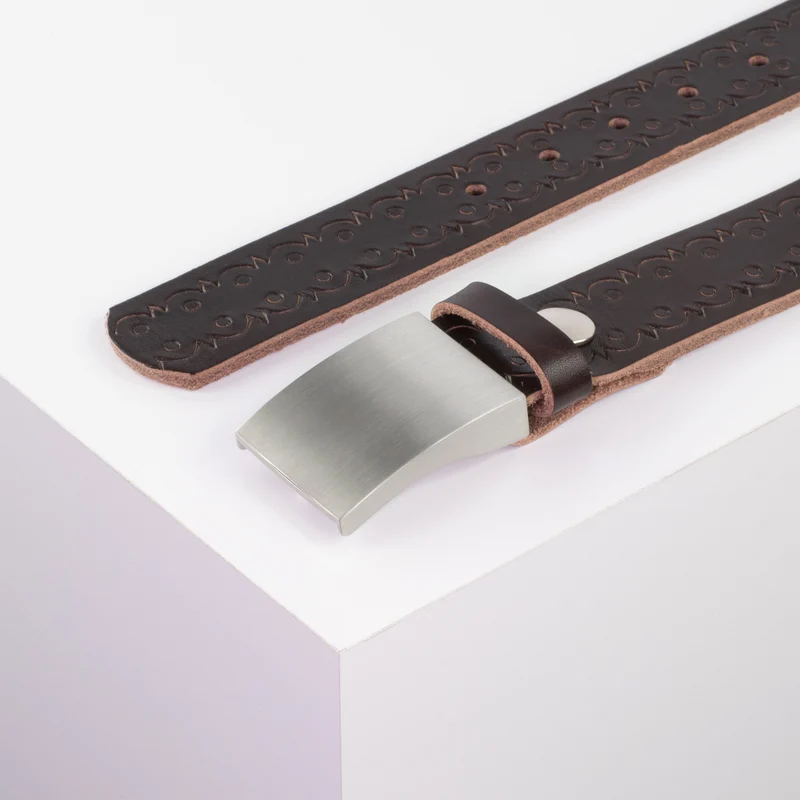 Ledergürtel 3,5cm mit Schnalle London