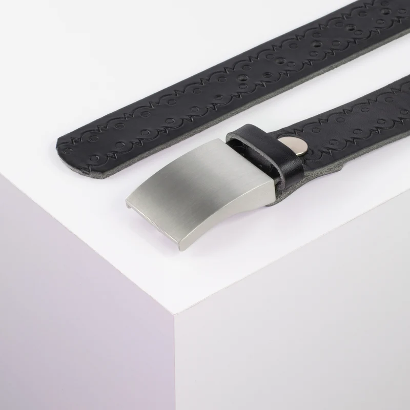 Ledergürtel 3,5cm mit Schnalle London