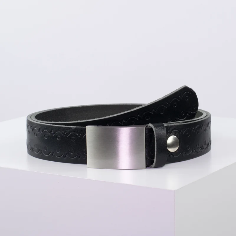 Ledergürtel 3,5cm mit Schnalle London