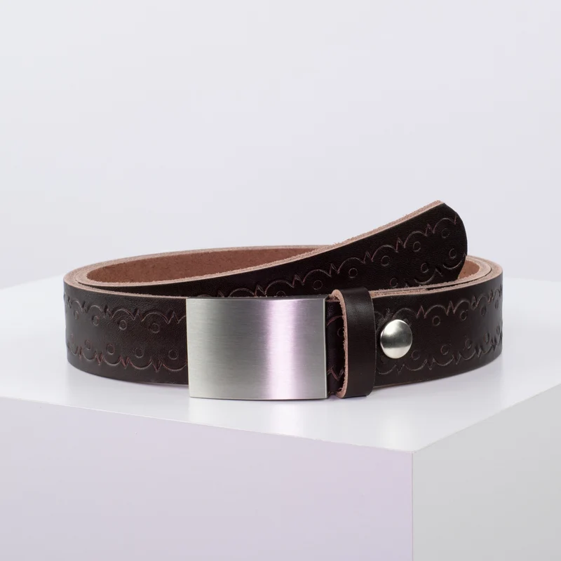 Ledergürtel 3,5cm mit Schnalle London