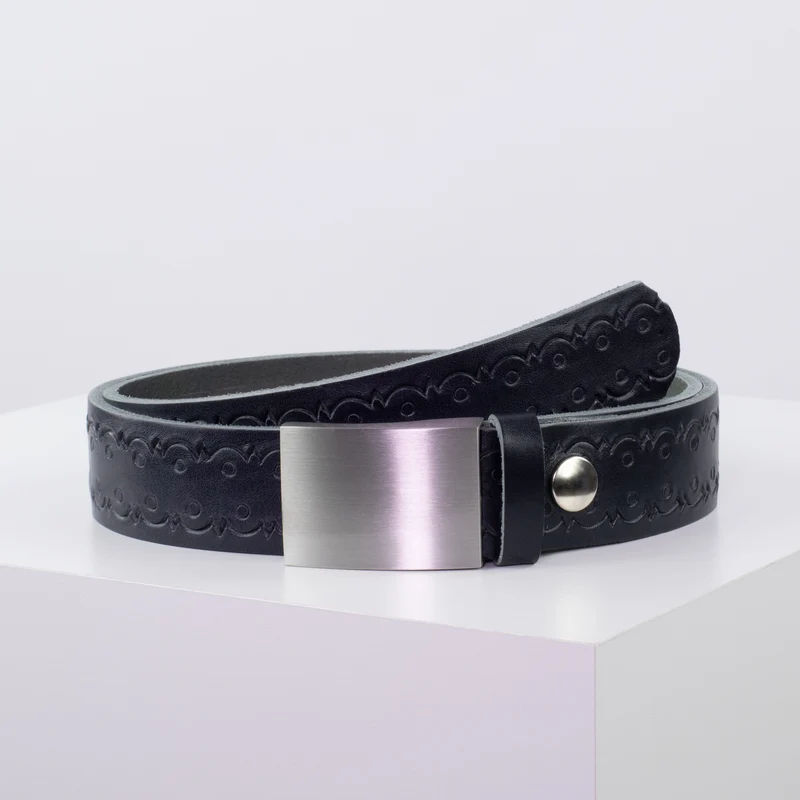 Ledergürtel 3,5cm mit Schnalle London
