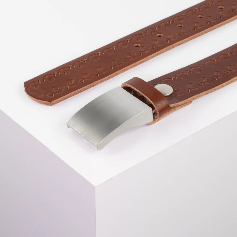 Ledergürtel 3,5cm mit Schnalle London