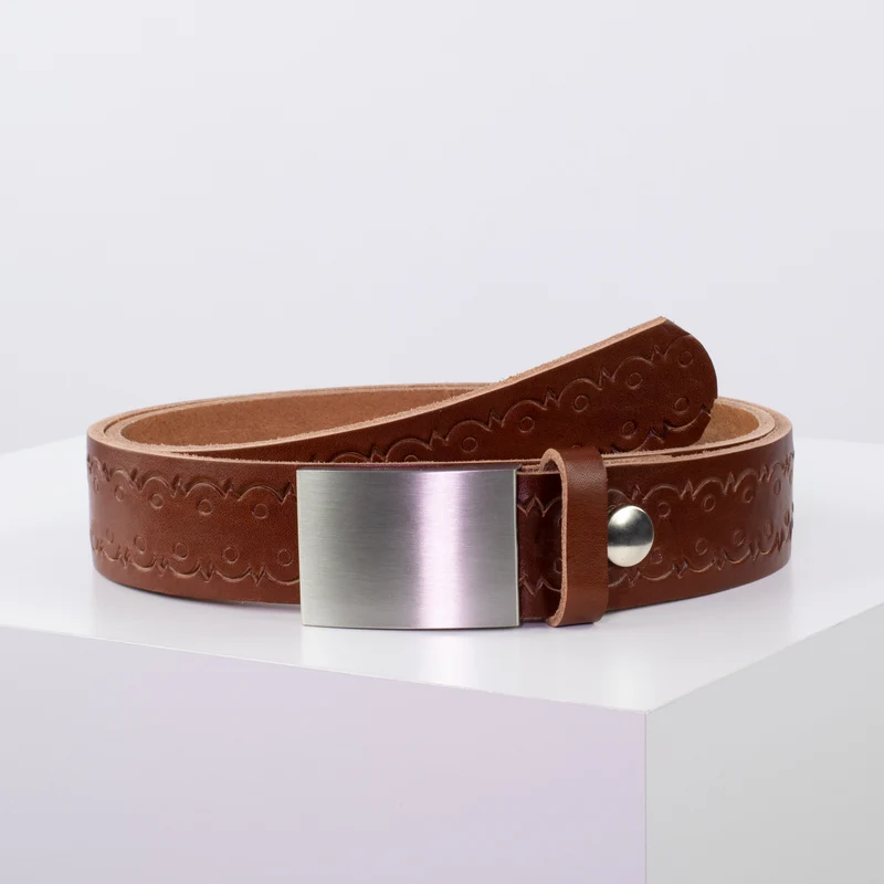 Ledergürtel 3,5cm mit Schnalle London