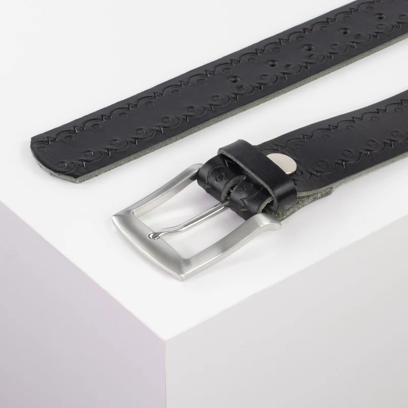 Ledergürtel 4cm mit Schnalle Bangkok