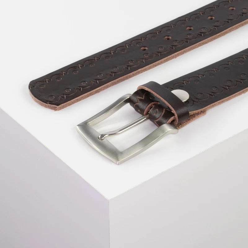 Ledergürtel 4cm mit Schnalle Bangkok