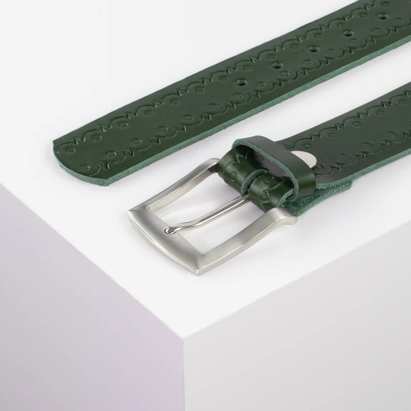 Ledergürtel 4cm mit Schnalle Bangkok