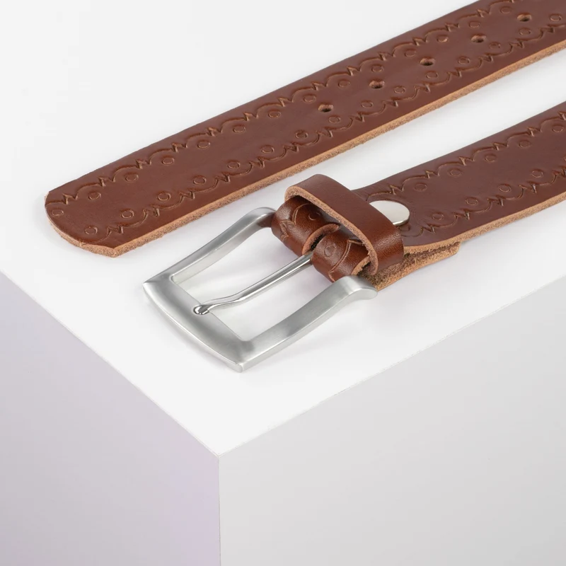 Ledergürtel 4cm mit Schnalle Bangkok