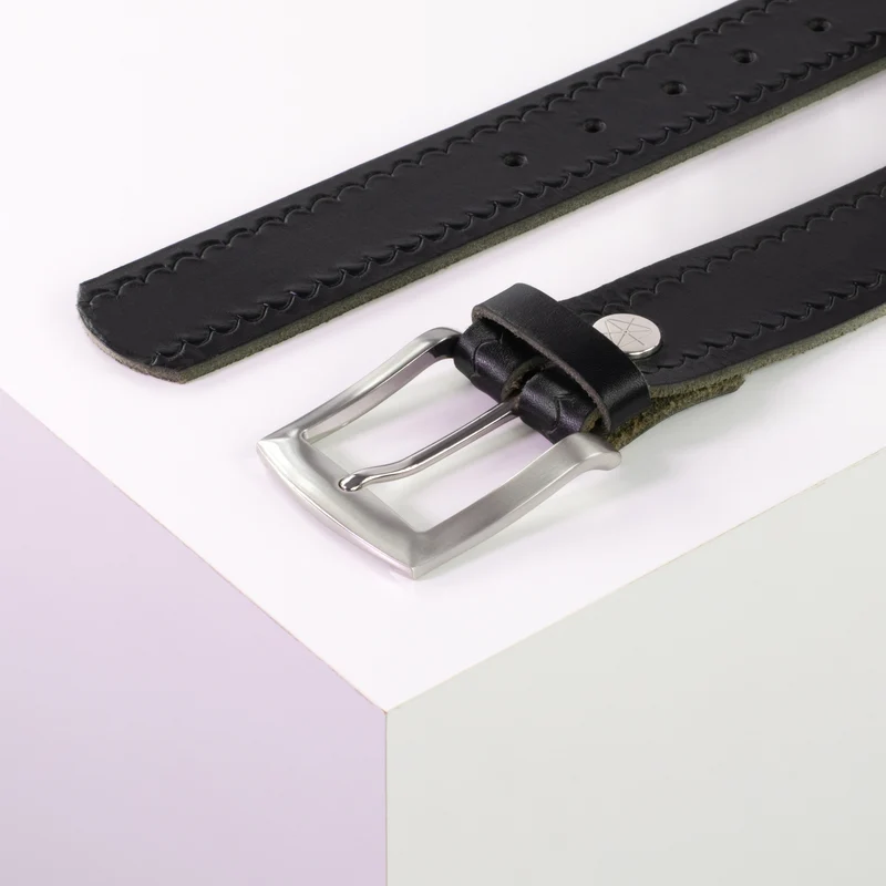 Ledergürtel 4cm mit Schnalle Bangkok