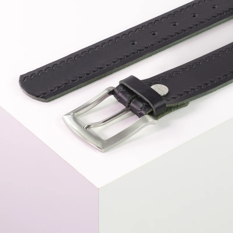 Ledergürtel 4cm mit Schnalle Bangkok