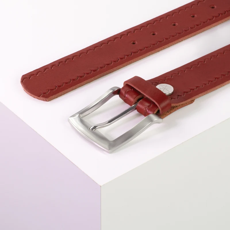 Ledergürtel 4cm mit Schnalle Bangkok