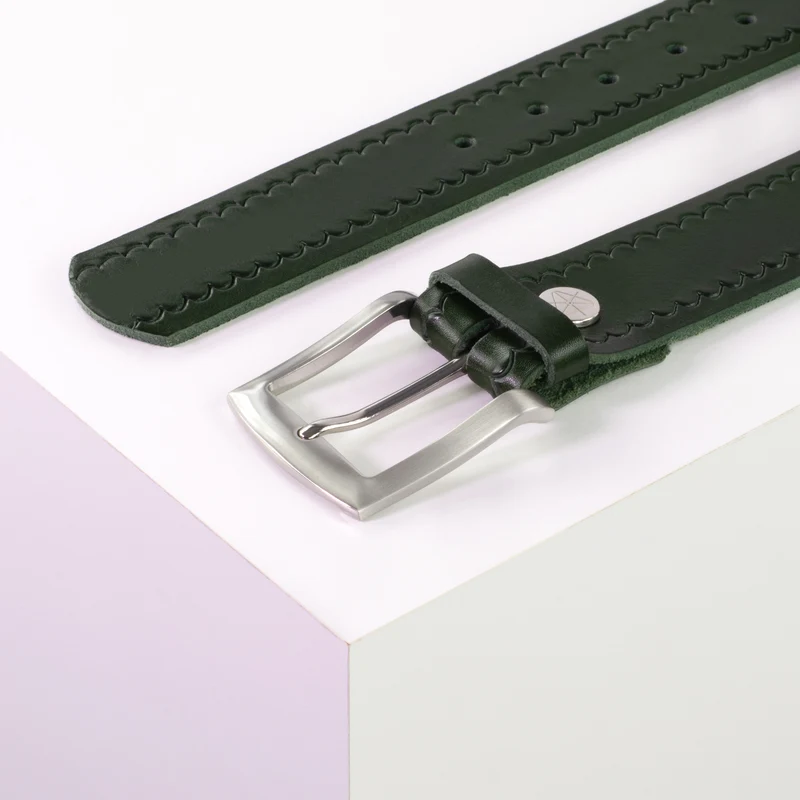 Ledergürtel 4cm mit Schnalle Bangkok