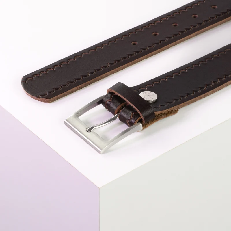 Ledergürtel 4cm mit Schnalle Copenhagen